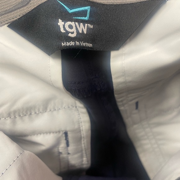 Blue 5 Pocket Stretch Waist Flat Front Golf Pants size 30 NWT - Picture 5 of 5